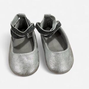 Elegant Silver Kids Dress Shoes